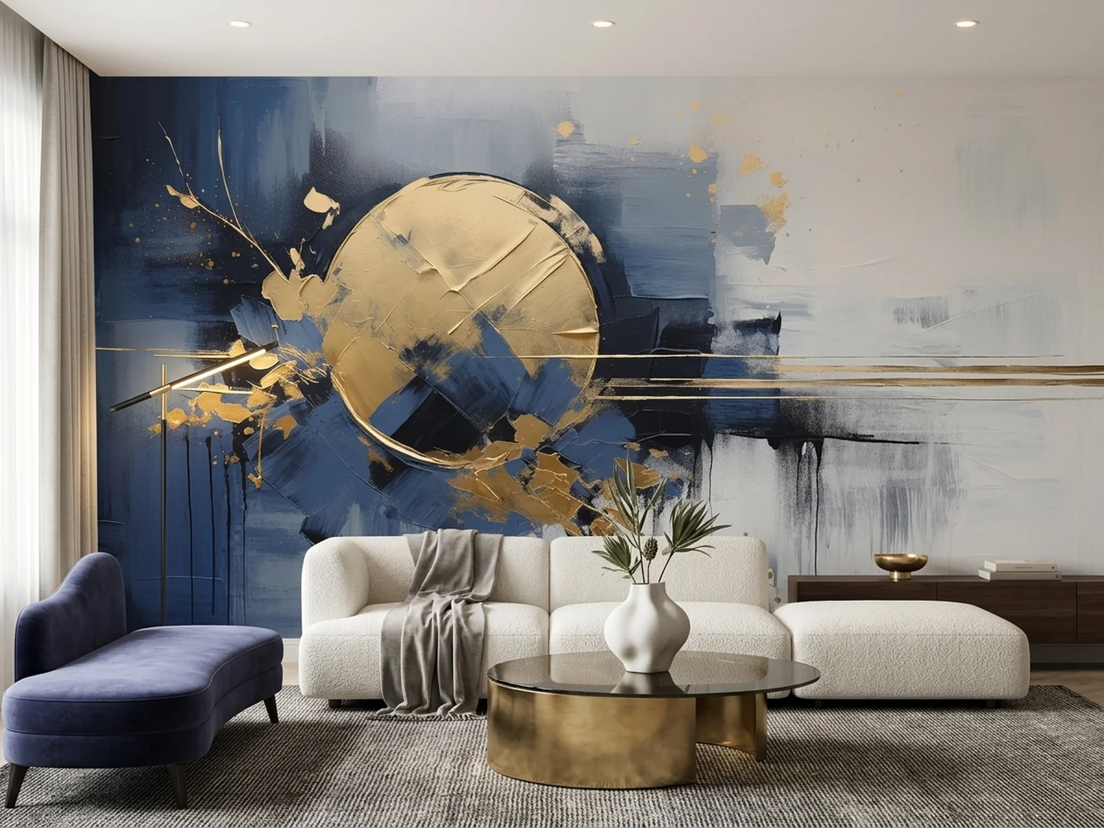 Abstract Gold Sphere u prostoru