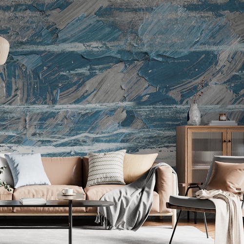 Textured Blue Waves