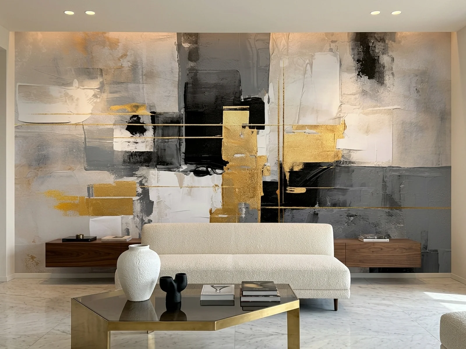 Golden Abstract Geometry u prostoru