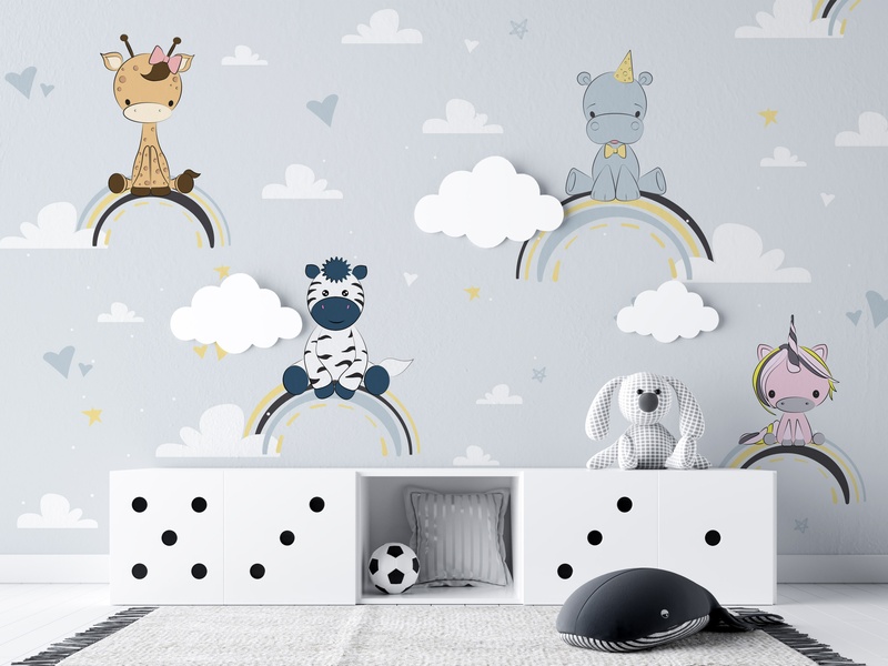 Whimsical Animal Friends 2 - Siva u prostoru