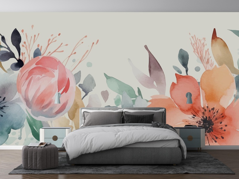Floral Watercolor Delight u prostoru
