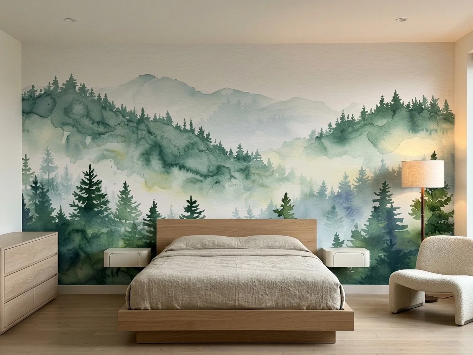 Serene Forestscape u prostoru